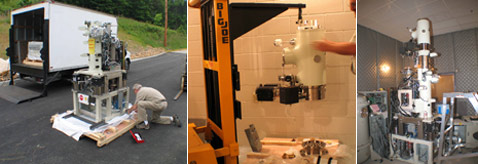 Главное – не уронить: привезли и монтировали прибор по частям (иллюстрация ORNL).