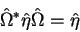 \begin{displaymath}
\hat \Omega^* \hat \eta \hat \Omega=\hat \eta
\end{displaymath}