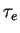 $\tau_e$