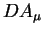 $D A_{\mu}$