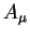$A_{\mu}$