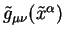 $\tilde g_{\mu \nu}(\tilde x^{\alpha})$