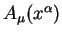 $A_{\mu}(x^{\alpha})$