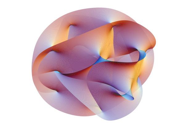 Двумерная проекция трехмерного многообразия Калаби-Яу