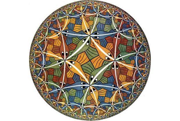 Мауриц Корнелис Эшер, «Предел круга III»